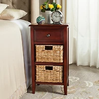 Everly Drawer Side Table in Cherry