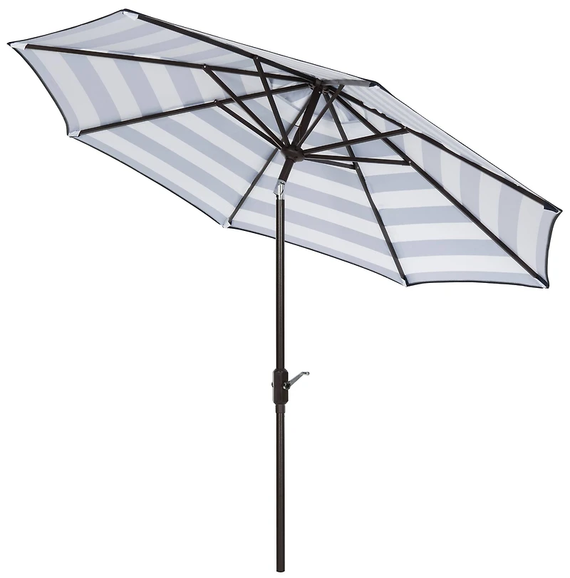 Iris Fashion Line 9Ft Umbrella in Navy & White