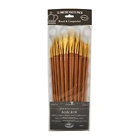 Royal & Langnickel® Zip N' Close Bone Taklon Brush Set