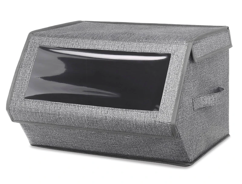 Stackable Window Box, Crosshatch Gray
