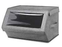 Stackable Window Box, Crosshatch Gray