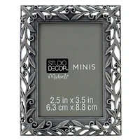 Pewter Mini Frame with Leaves by Studio Décor®