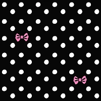Springs Creative Black Ditzy Bow Dots Quilting Fabric