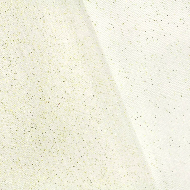 Ivory/Gold Glitter Tulle