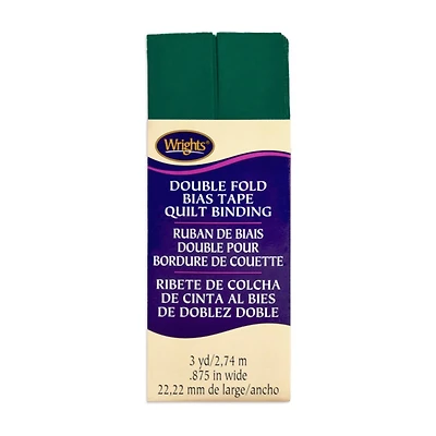 7/8" Jungle Green Double Fold Bias Tape Quilt Binding - 3 Yards