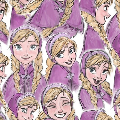 Disney® Anna Sketch Fabric