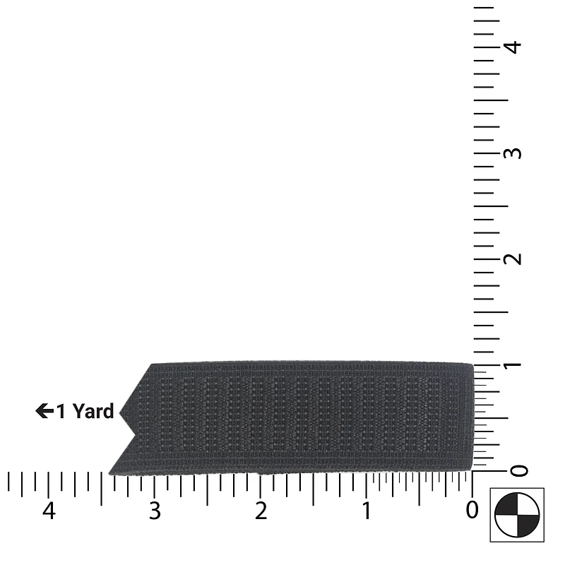 Black Non-Roll Elastic By Loops & Threads®