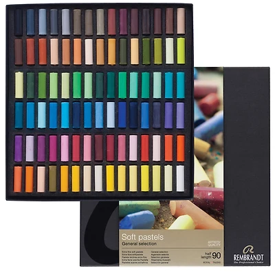 Rembrandt® Pastel 90 Color Half Stick Set