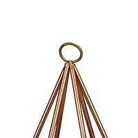 9" Artificial Succulent Arrangement In 6 Sided Copper Wire Frame