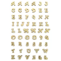 3/4" Curlz Wood Letters, 54ct. by Make Market®