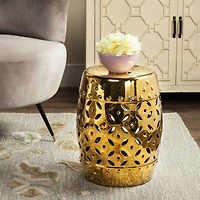 Lattice Coin Stool in Gold