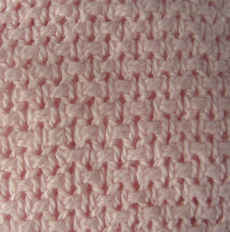 Mini Afghan Throw Blanket, Baby Pink Pastel