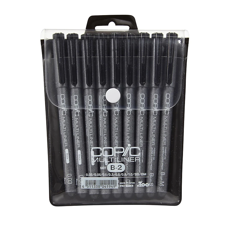 Copic® Black Multiliner B-2 Pen Set