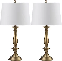 Brighton Candlestick Lamp Set in Gold