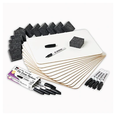 Dry Erase Lap Boards, Markers & Erasers Classpack