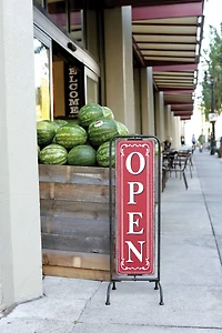 Hello Honey® Framed Open/Closed Sign