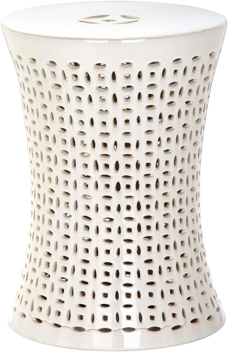 Camilla Garden Stool in Creme