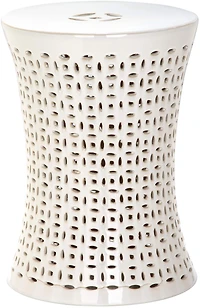 Camilla Garden Stool in Creme