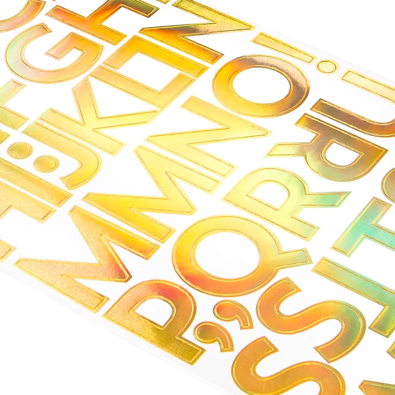 Iridescent Rose Gold Alphabet Stickers by Recollections™