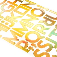 Iridescent Rose Gold Alphabet Stickers by Recollections™