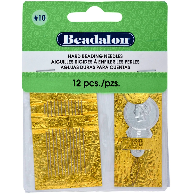 Beadalon® Hard Beading Needles, Size 10