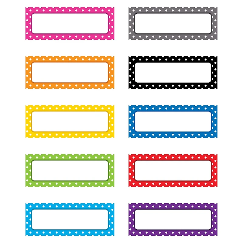 Polka Dots Magnetic Labels