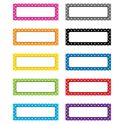 Polka Dots Magnetic Labels