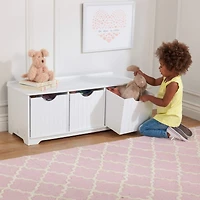 KidKraft Nantucket Storage Bench, White