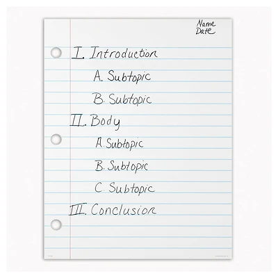 Magnetic Demonstration Notebook Paper, Write On/Wipe-Off