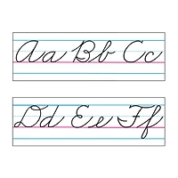 Trend Enterprises® Basic Alphabet Zaner-Bloser Cursive Bulletin Board Set