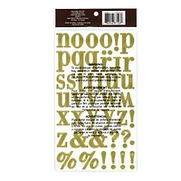 12 Pack: Gold Foil Alphabet Stickers by Recollections™