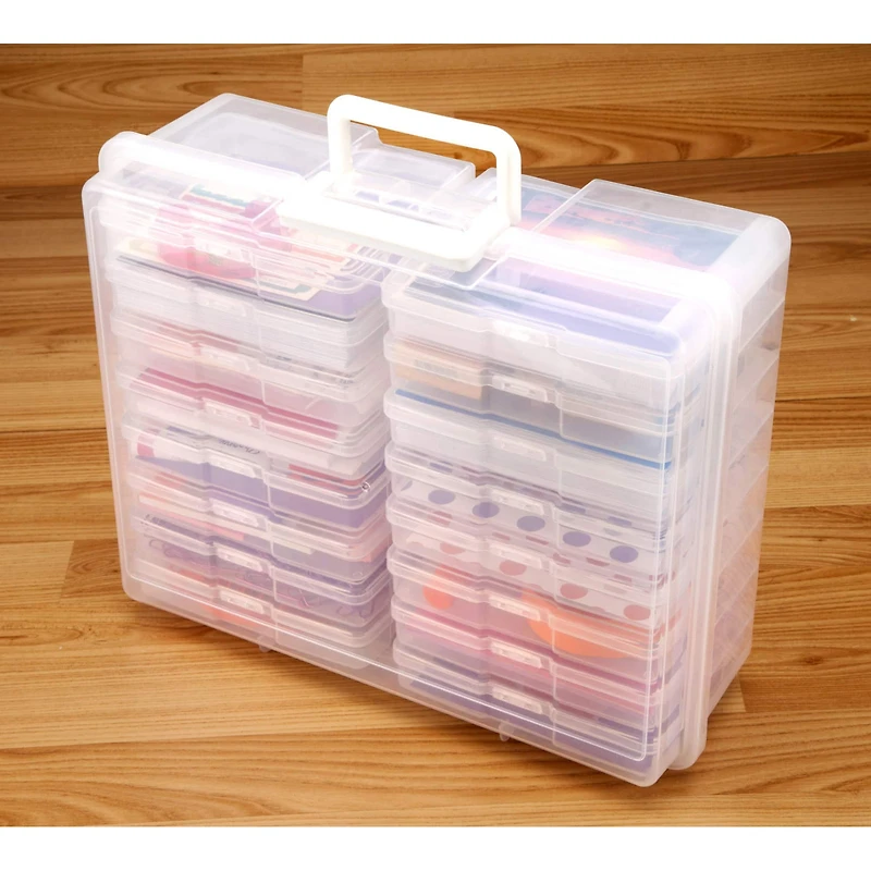 Clear 16 Case Photo & Craft Keeper by Simply Tidy®