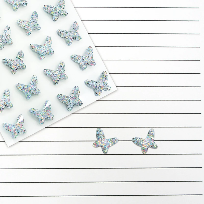Iridescent Clear Butterfly Bling Stickers By Recollections™