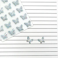 Iridescent Clear Butterfly Bling Stickers By Recollections™