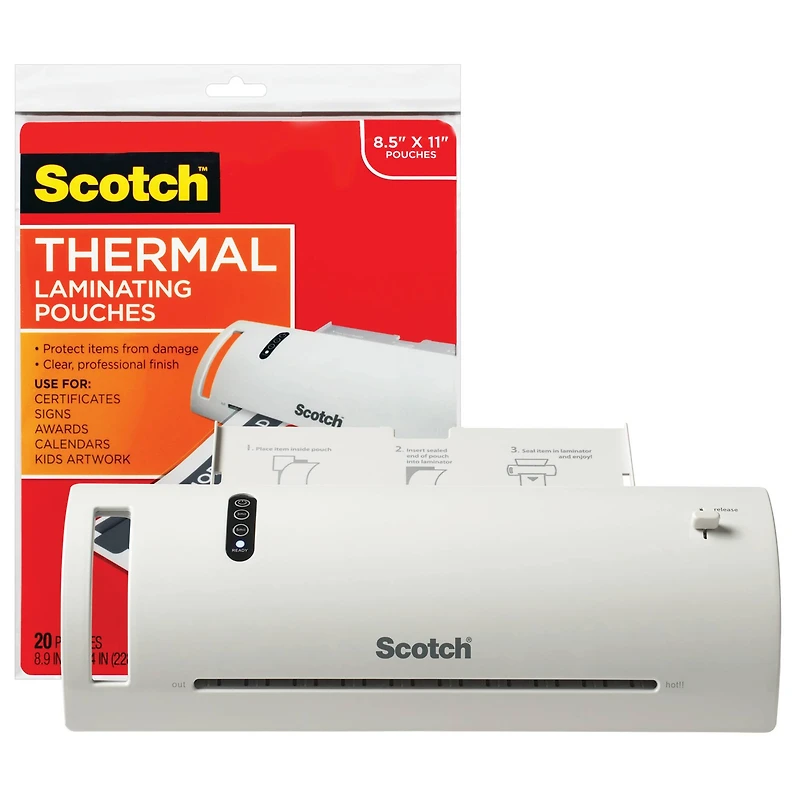 Scotch™ Thermal Laminator & Pouches Combo Pack