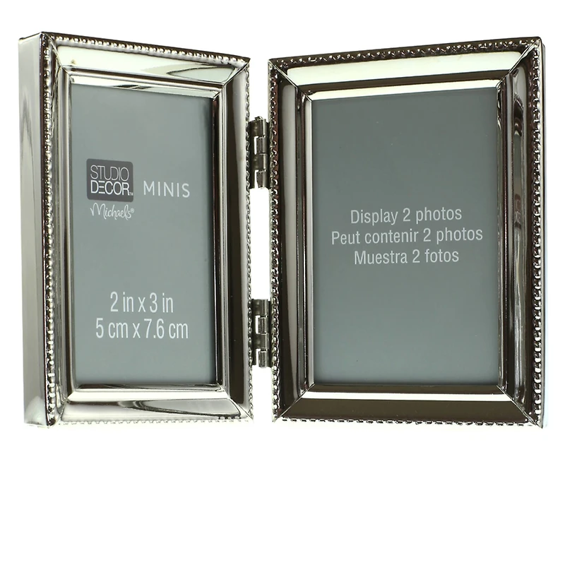 24 Pack: Metal Hinged 2-Opening Mini Frame by Studio Décor®