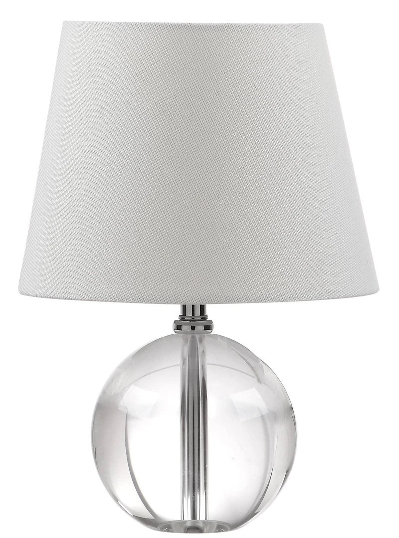 Mable Table Lamp in Clear & Off White