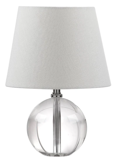 Mable Table Lamp in Clear & Off White