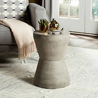 Torre Concrete Stool in Dark Grey