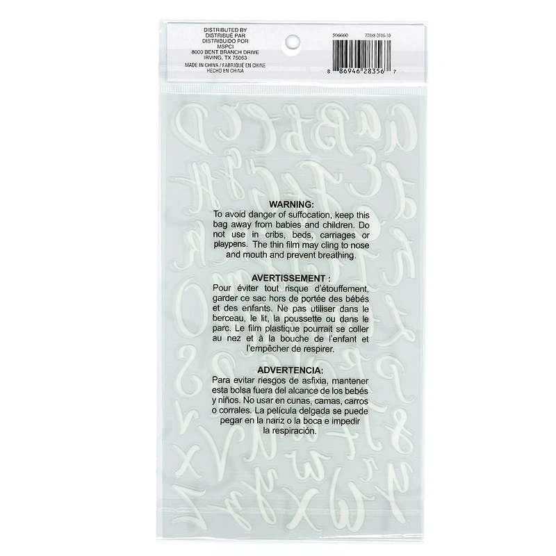 White Glitter Alphabet Stickers by Recollections™