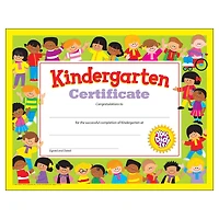 Trend Enterprises® 8.5" x 11" Kindergarten Certificate, 6 Pack Bundle