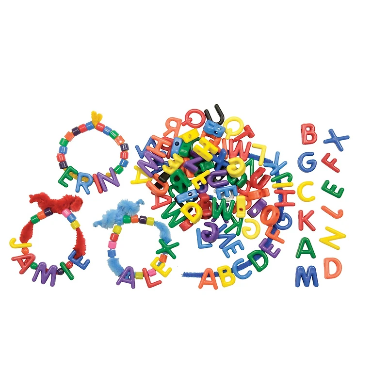 Roylco® Uppercase Manuscript Letter Beads, 288 Pack