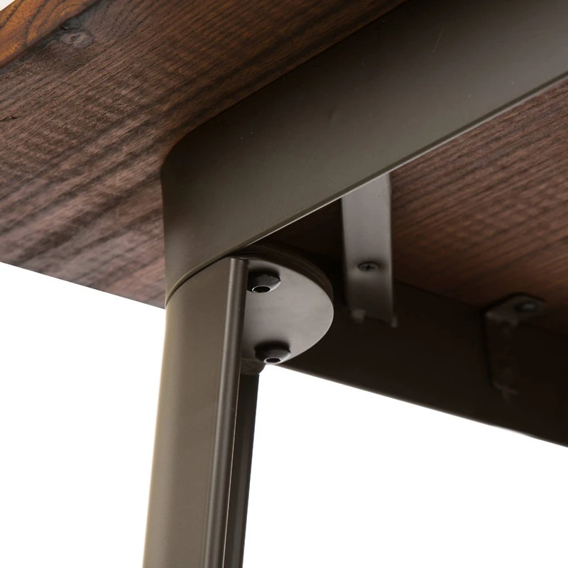 Glitzhome® Metal & Wood Bistro Pub Bar Table