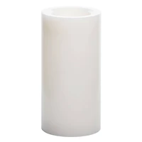 6 Pack: 4" x 8" White LED Pillar Candle with Timer by Ashland®