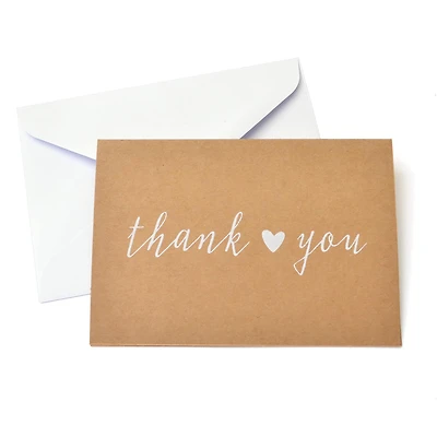 Kraft Thank You Cards & Envelopes By Celebrate It™