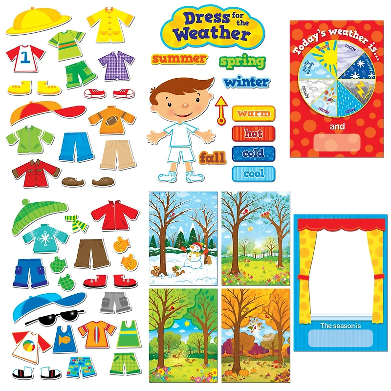 Creative Teaching Press® Bulletin Board Set, Dress for the Weather