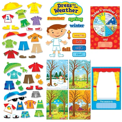 Creative Teaching Press® Bulletin Board Set, Dress for the Weather