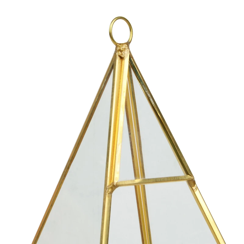 Gold Triangle Glass Terrarium By Ashland™