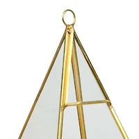 Gold Triangle Glass Terrarium By Ashland™