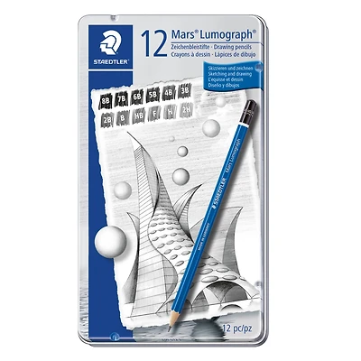 Staedtler® Mars® Lumograph® Drawing Pencils, Set Of 12